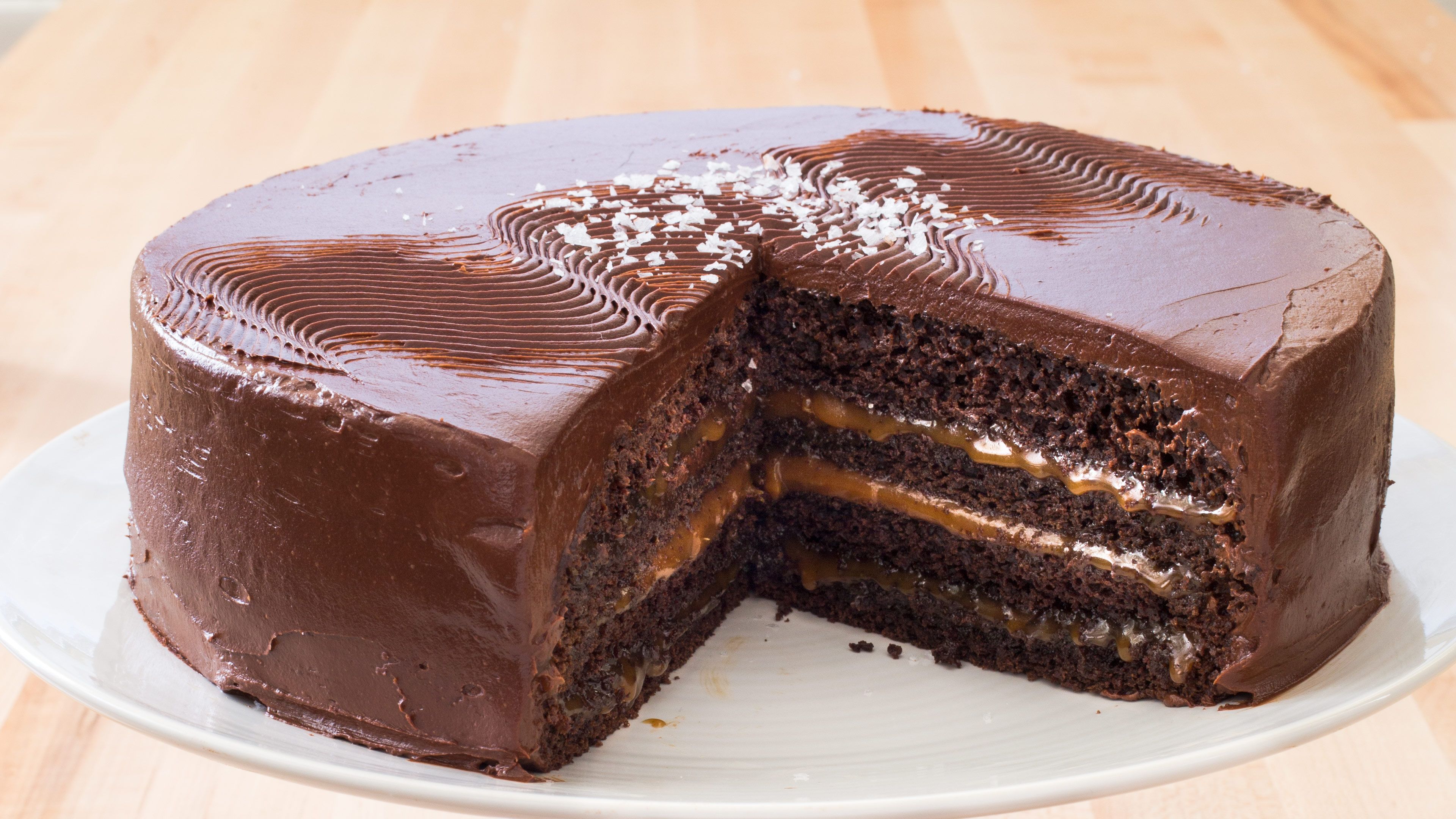 Father’s Day Cake – Chocolate Caramel Layer Cake