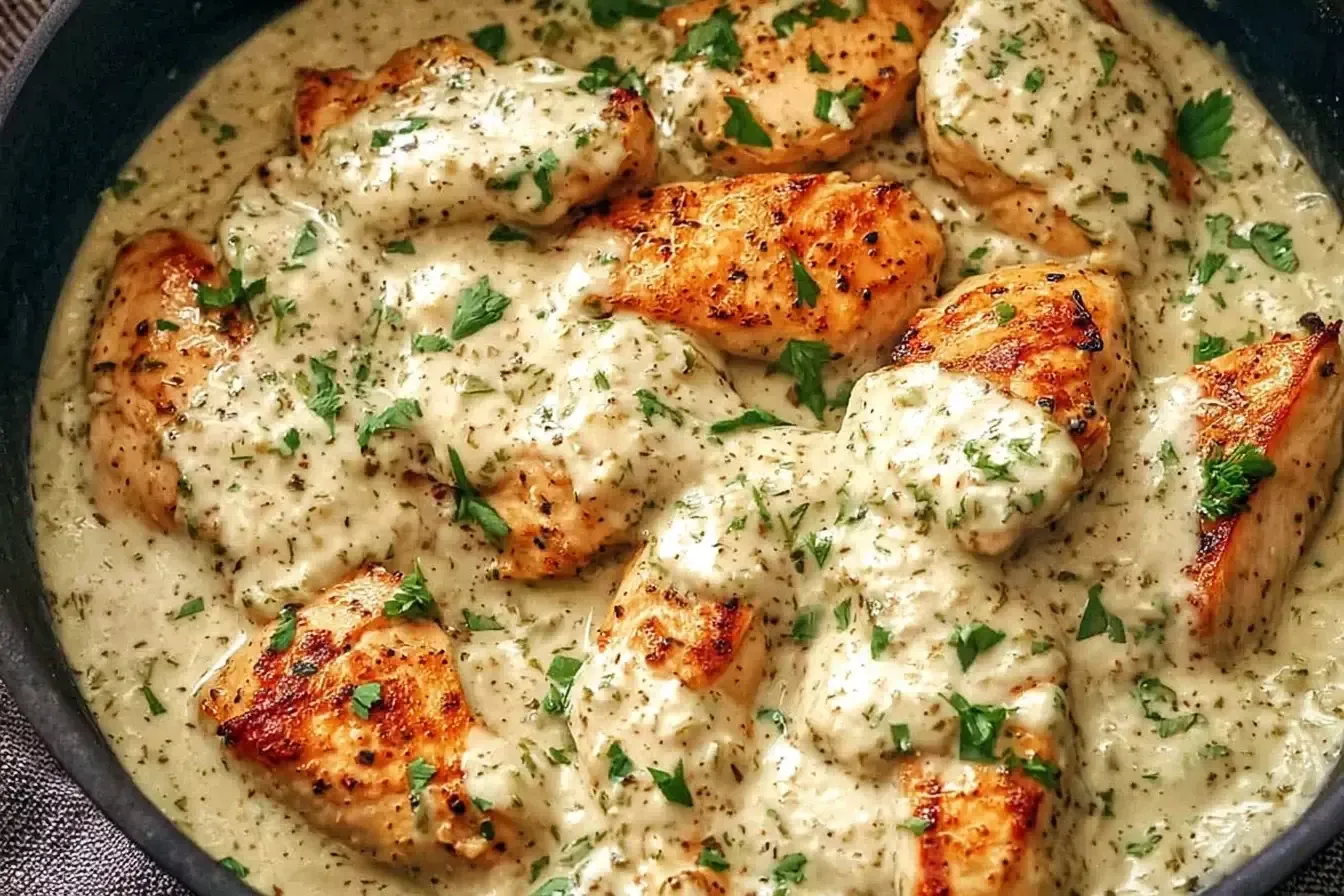 Crockpot Creamy Ranch Chicken
