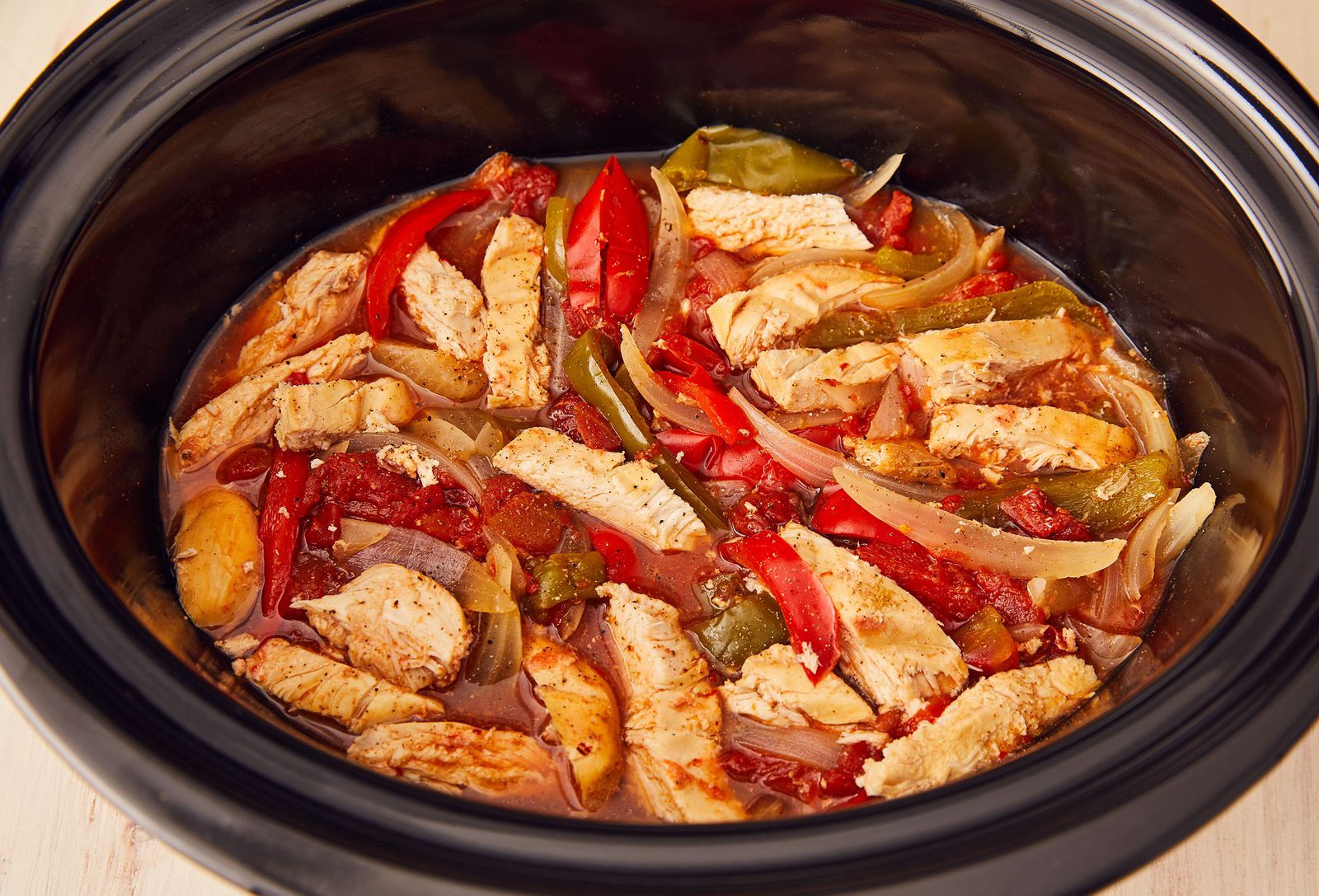 Slow Cooker Chicken Fajitas